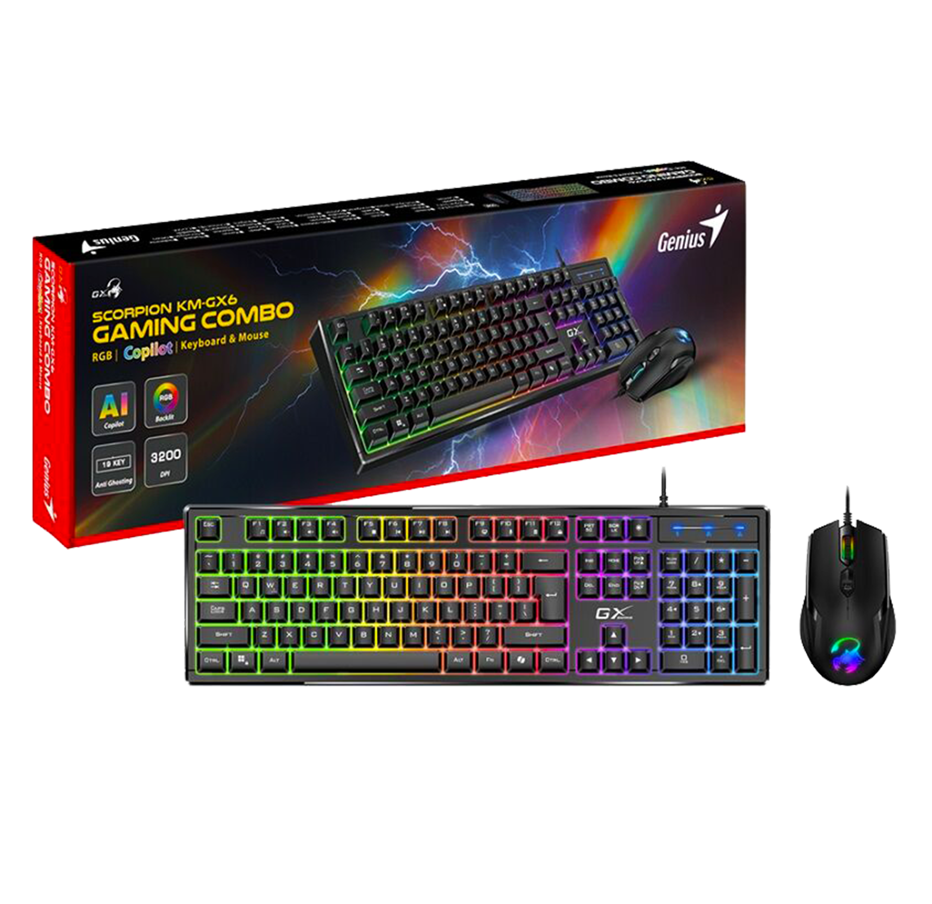 Genius Scorpion KM-GX6 Gaming Keyboard and Mouse Kit