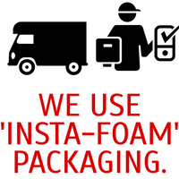 Safe and secure freight through insta foam packaging.
