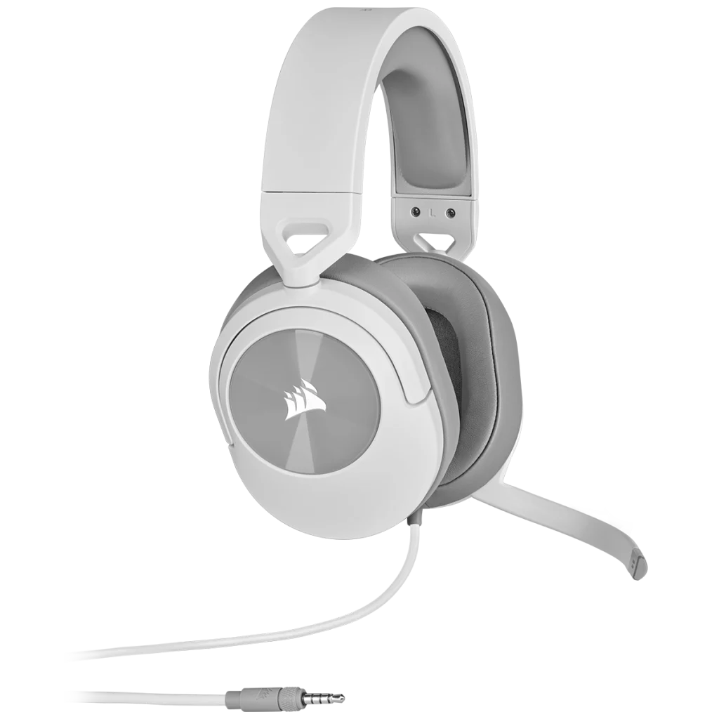 Corsair HS55 7.1 Surround Wired Gaming Headset - White