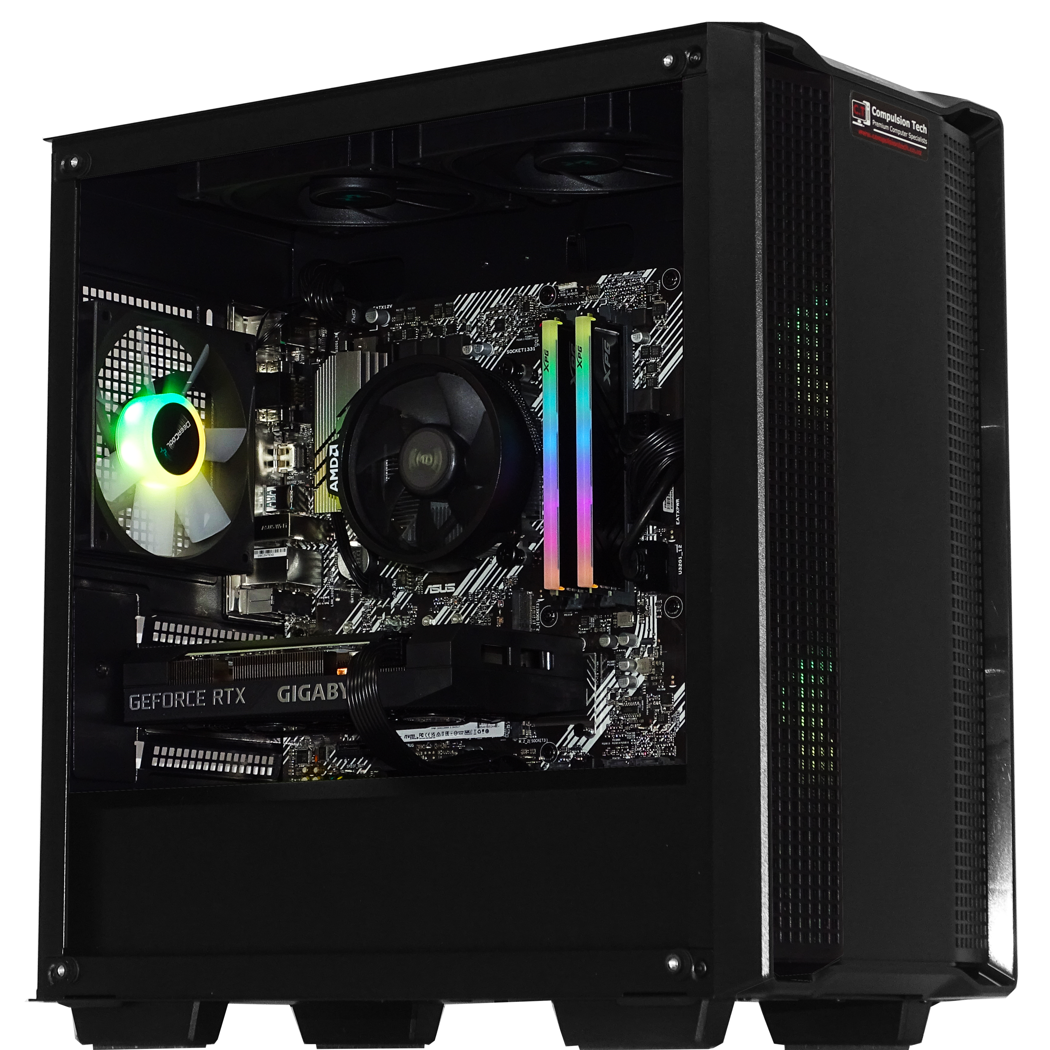 PULSAR Gaming PC - RTX 4060 + Ryzen 5600X + 16GB DDR4 + 1TB NVMe