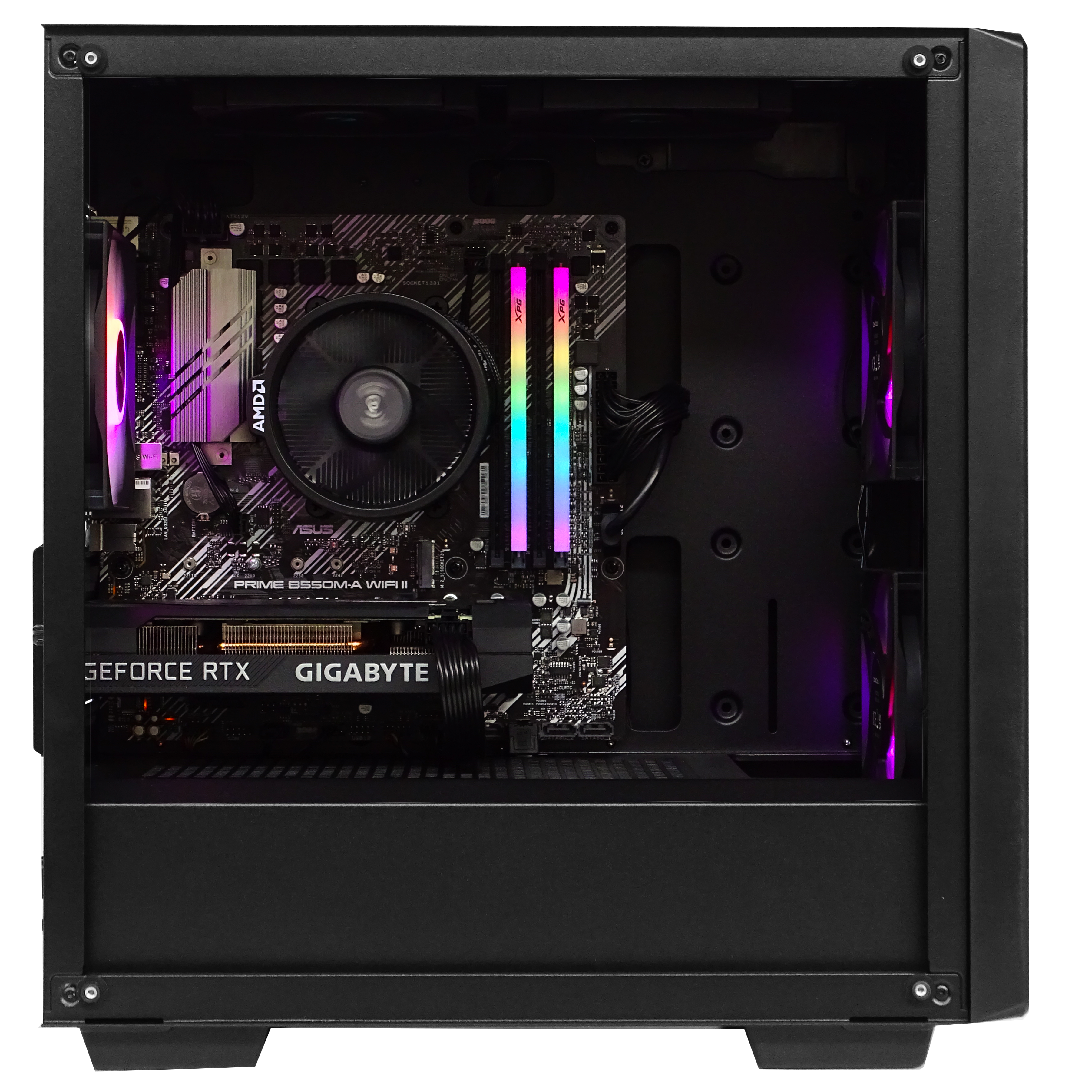 PULSAR Gaming PC - RTX 4060 + Ryzen 5600X + 16GB DDR4 + 1TB NVMe