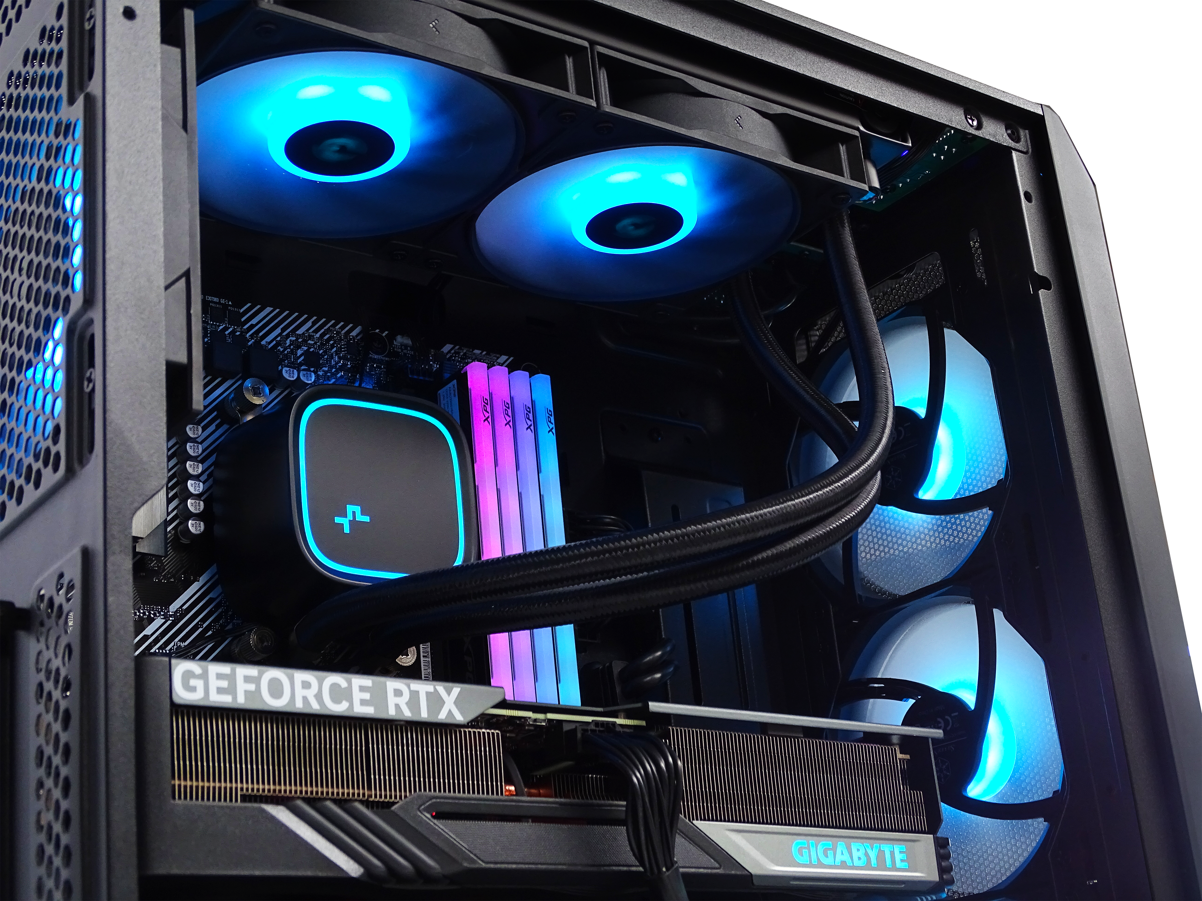 DRAGON Gaming PC - RX 7800XT + Ryzen 5700X3D + 64GB DDR4 + 2TB NVMe