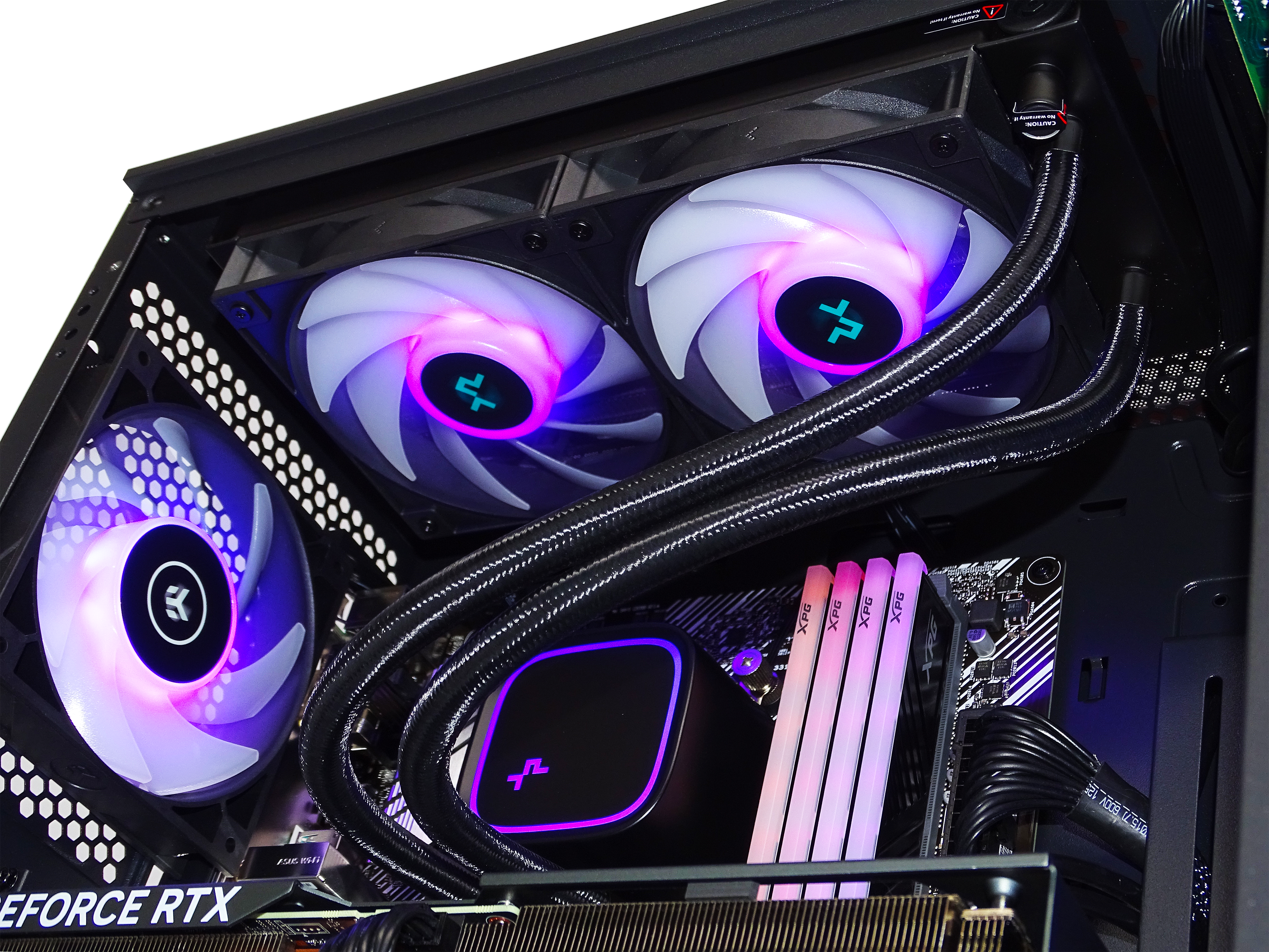 DRAGON Gaming PC - RX 7800XT + Ryzen 5700X3D + 64GB DDR4 + 2TB NVMe