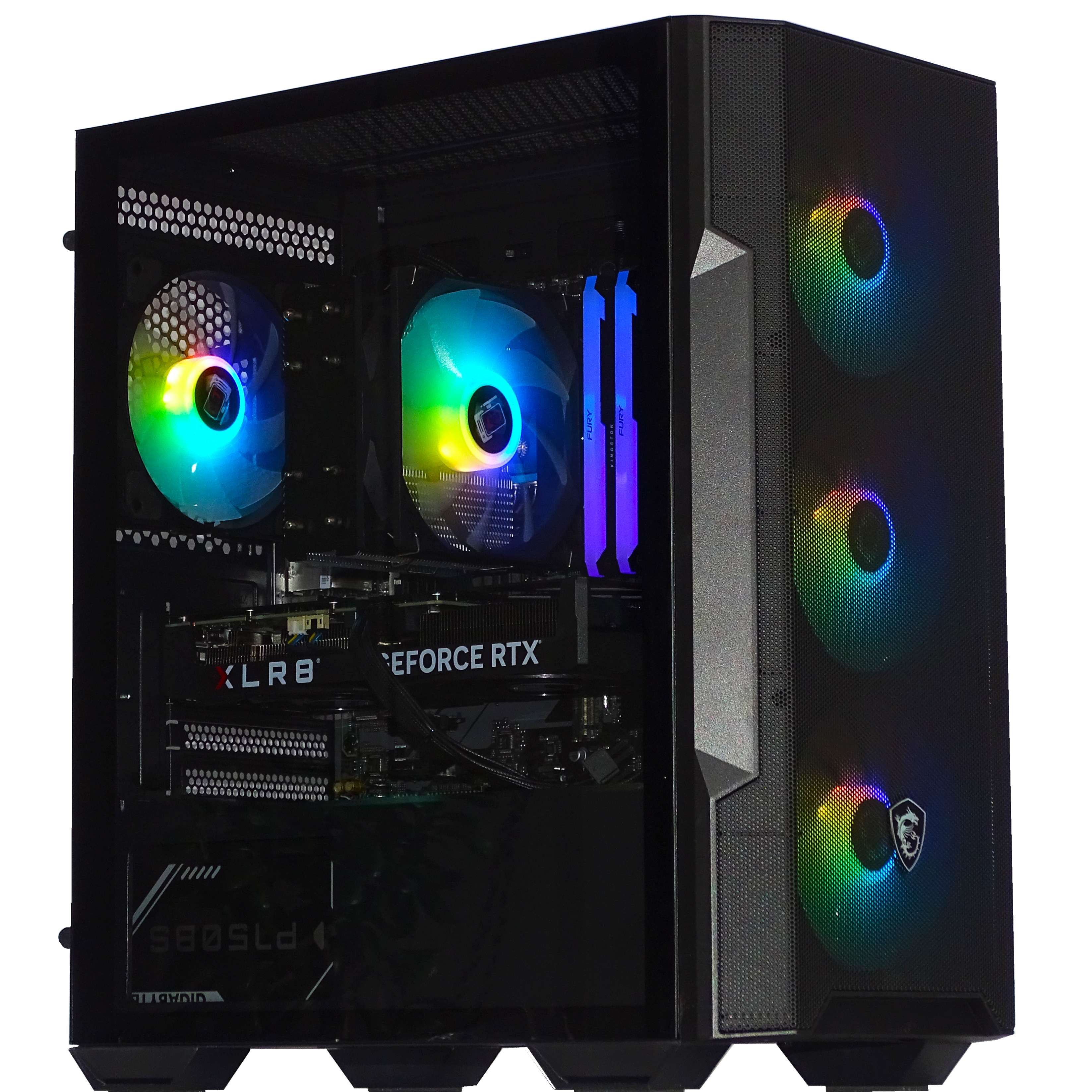 MAMMOTH Gaming PC - RTX 4060Ti + i5 14400F + 32GB DDR4 + 2TB NVMe