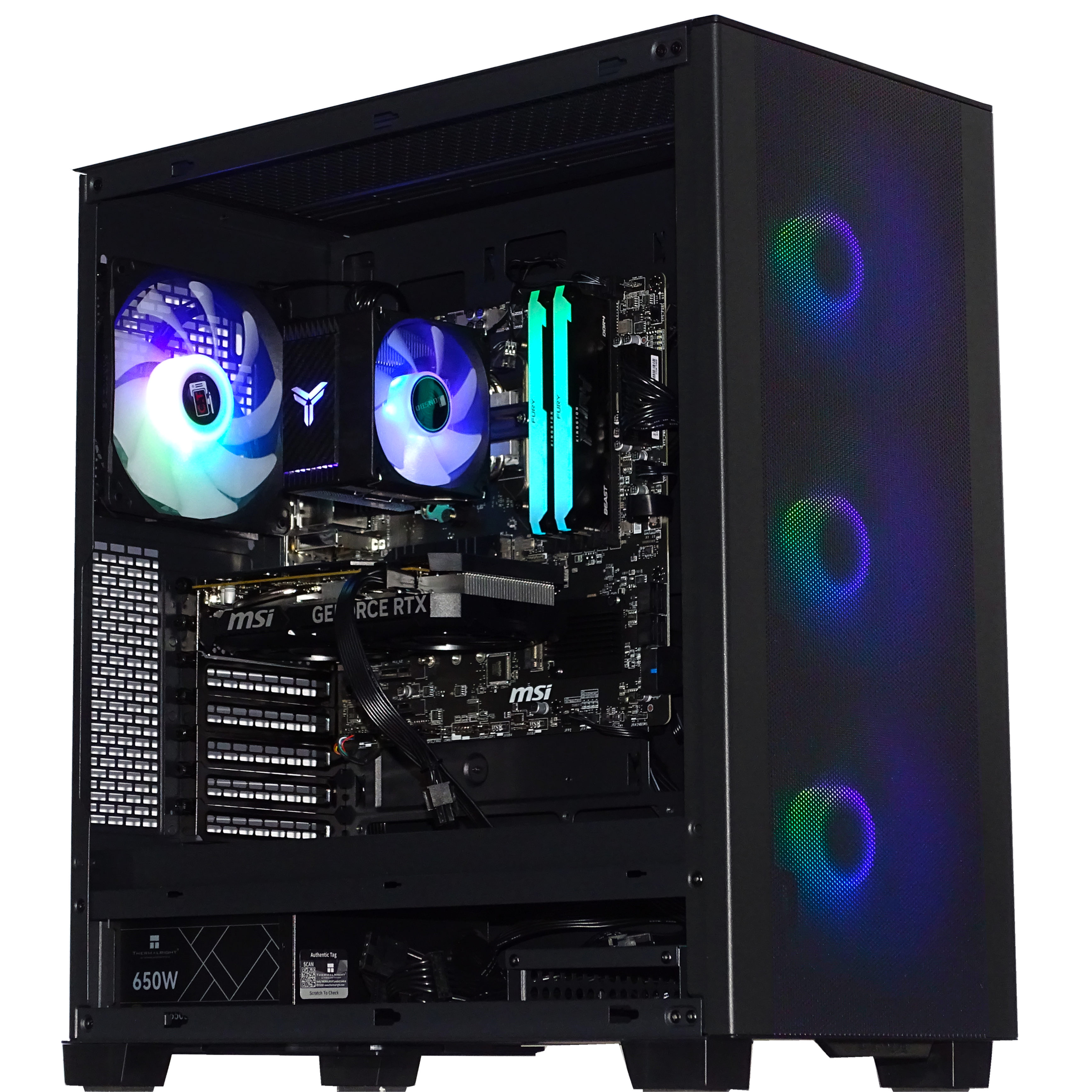 NINJA Gaming PC - RTX 4060 + Ryzen 5600X + 16GB DDR4 + 2TB NVMe
