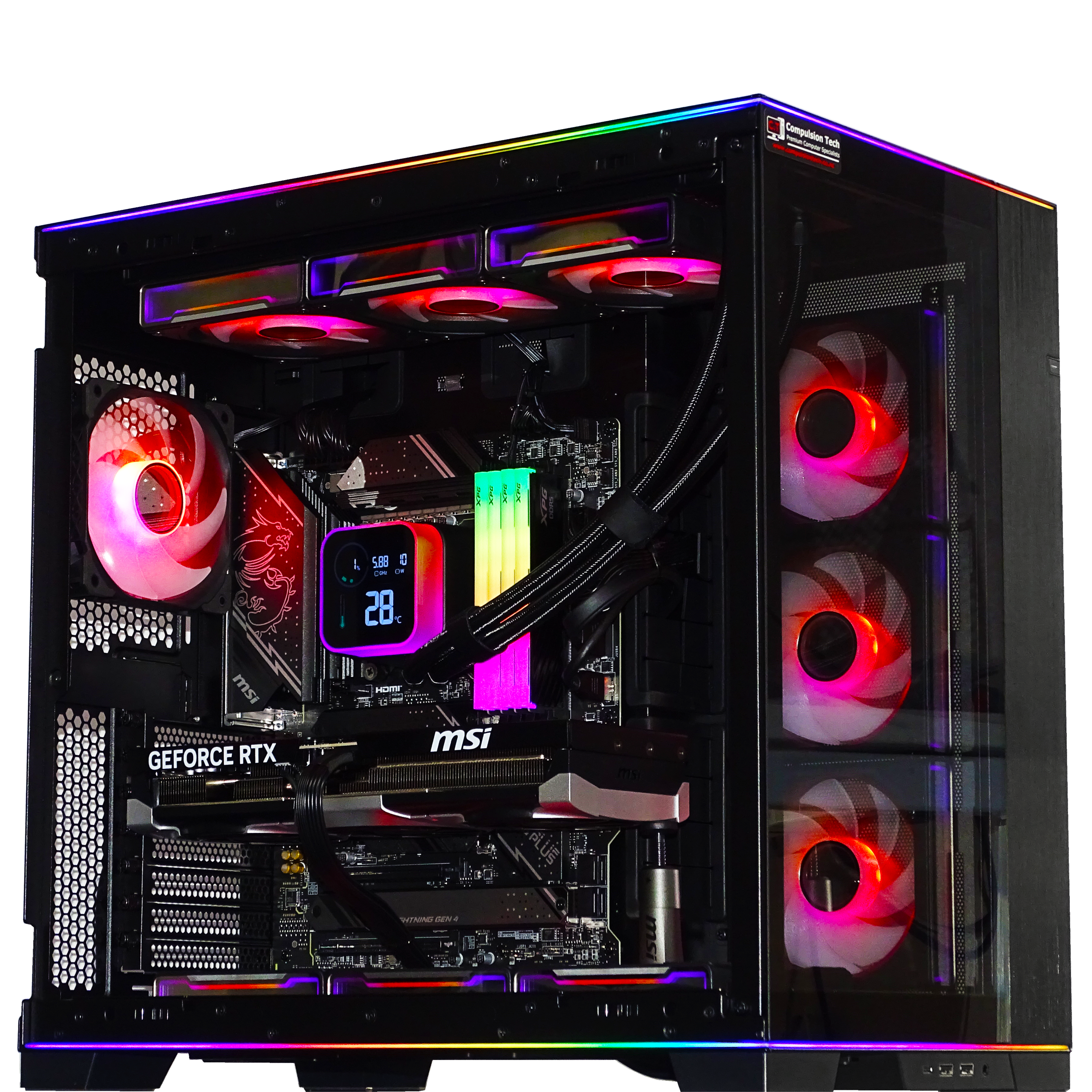 HALCON Gaming PC - RTX 5080 + i9 14900K + 64GB DDR5 + 4TB NVMe