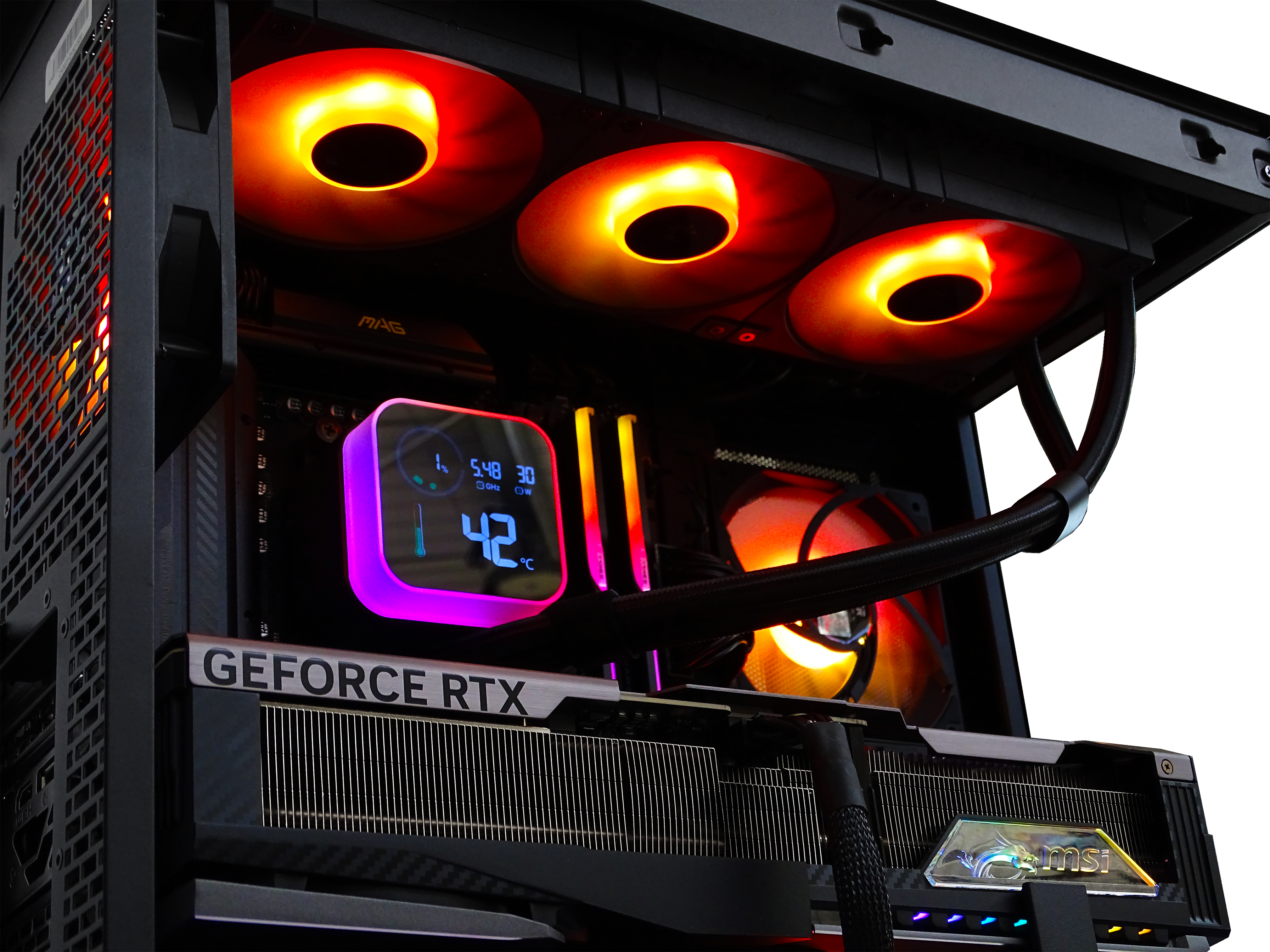 QUANTUM Gaming PC - RTX 5090 + Ryzen 9950X3D + 96GB DDR5 + 4TB NVMe + 8TB HDD