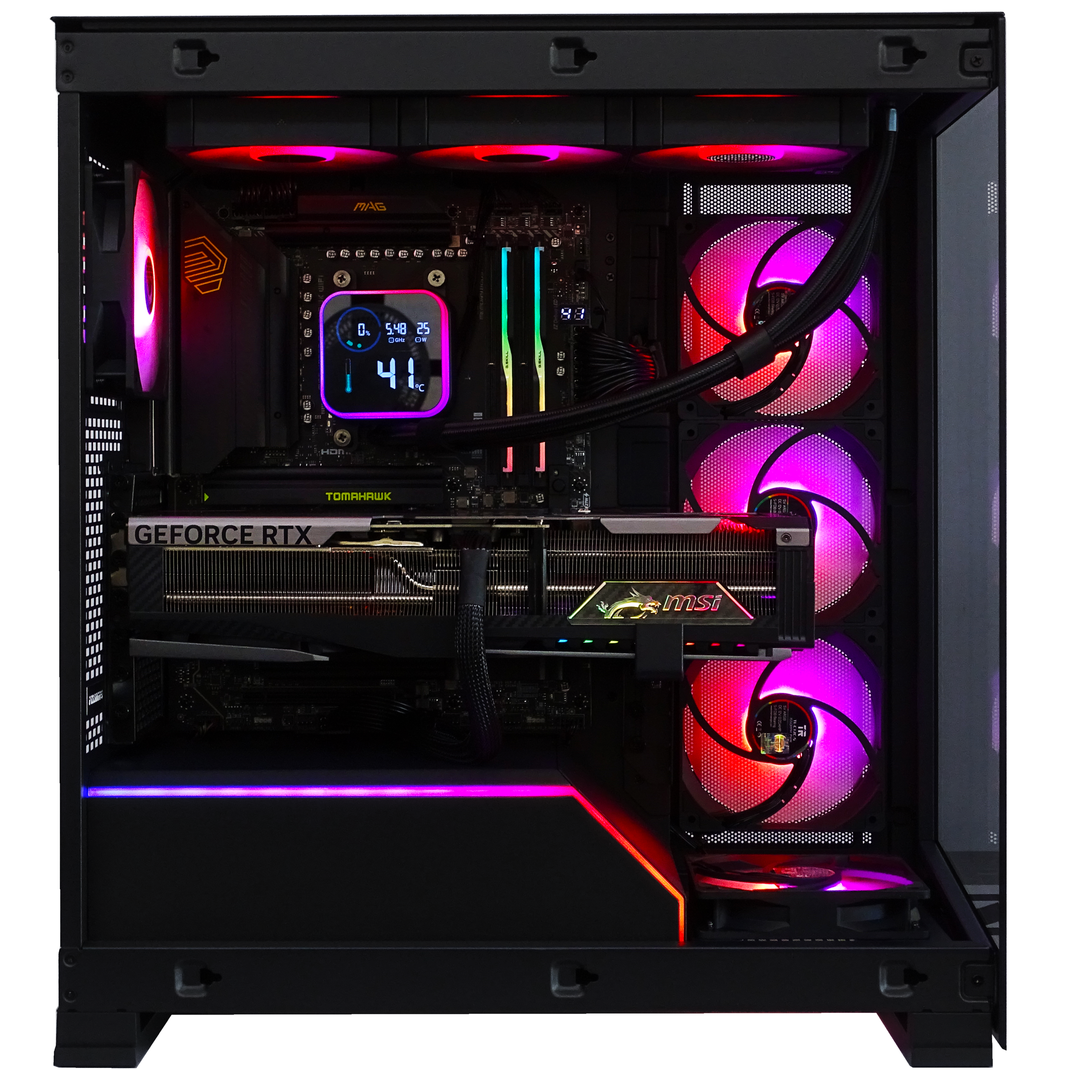QUANTUM Gaming PC - RTX 5090 + Ryzen 9950X3D + 96GB DDR5 + 4TB NVMe + 8TB HDD