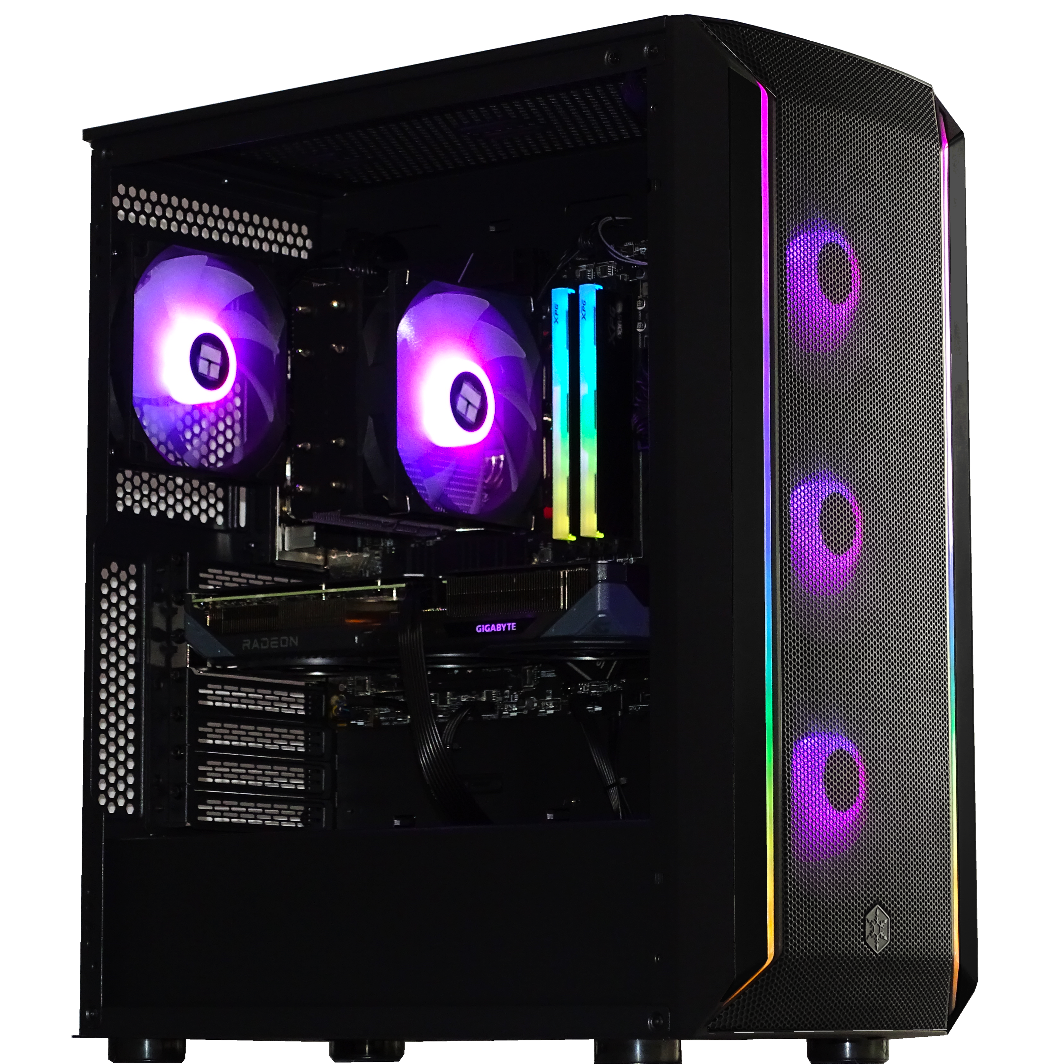 AQUA Gaming PC - RX 9060 XT + Ryzen 9600X + 32GB DDR5 + 1TB NVMe