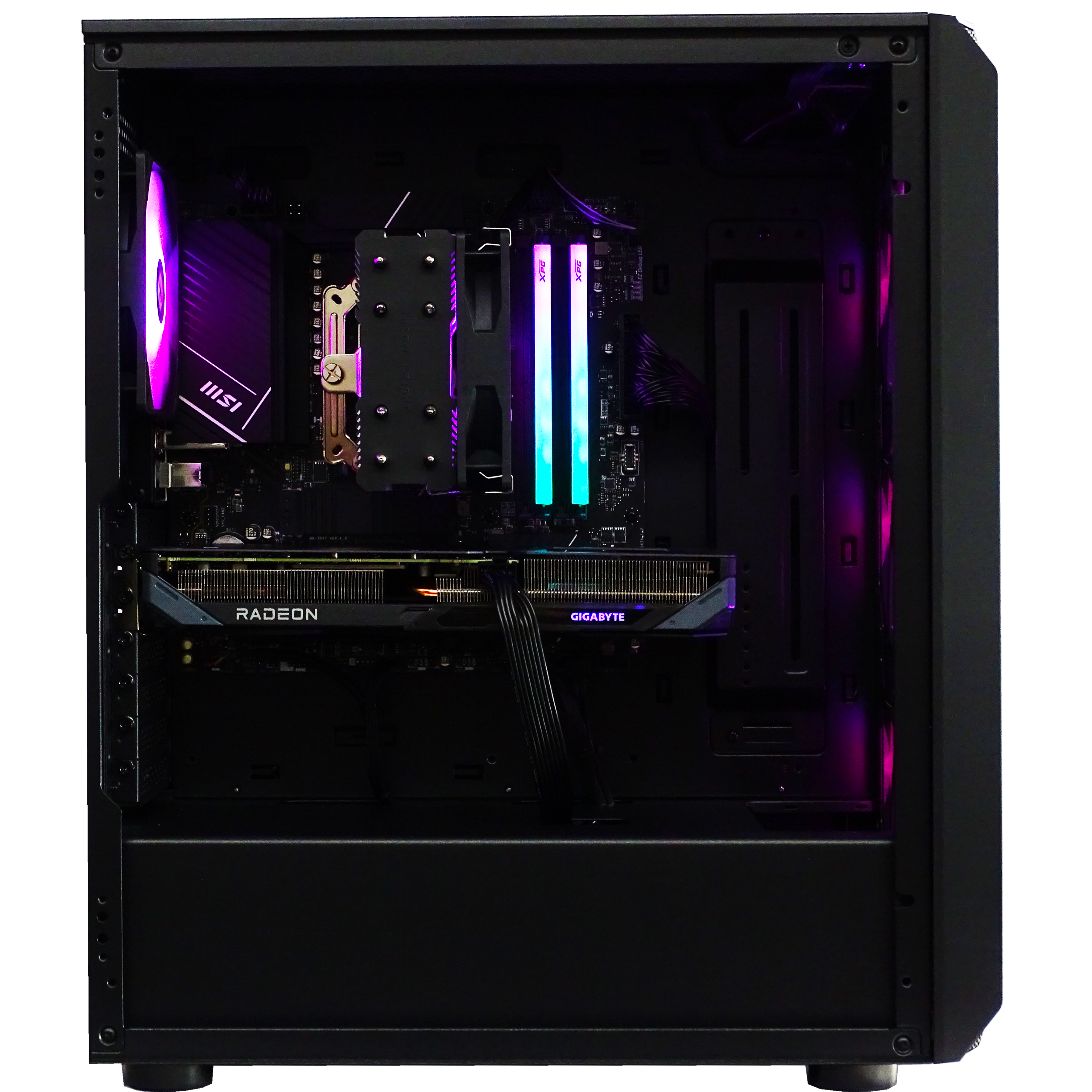 AQUA Gaming PC - RX 9060 XT + Ryzen 9600X + 32GB DDR5 + 1TB NVMe