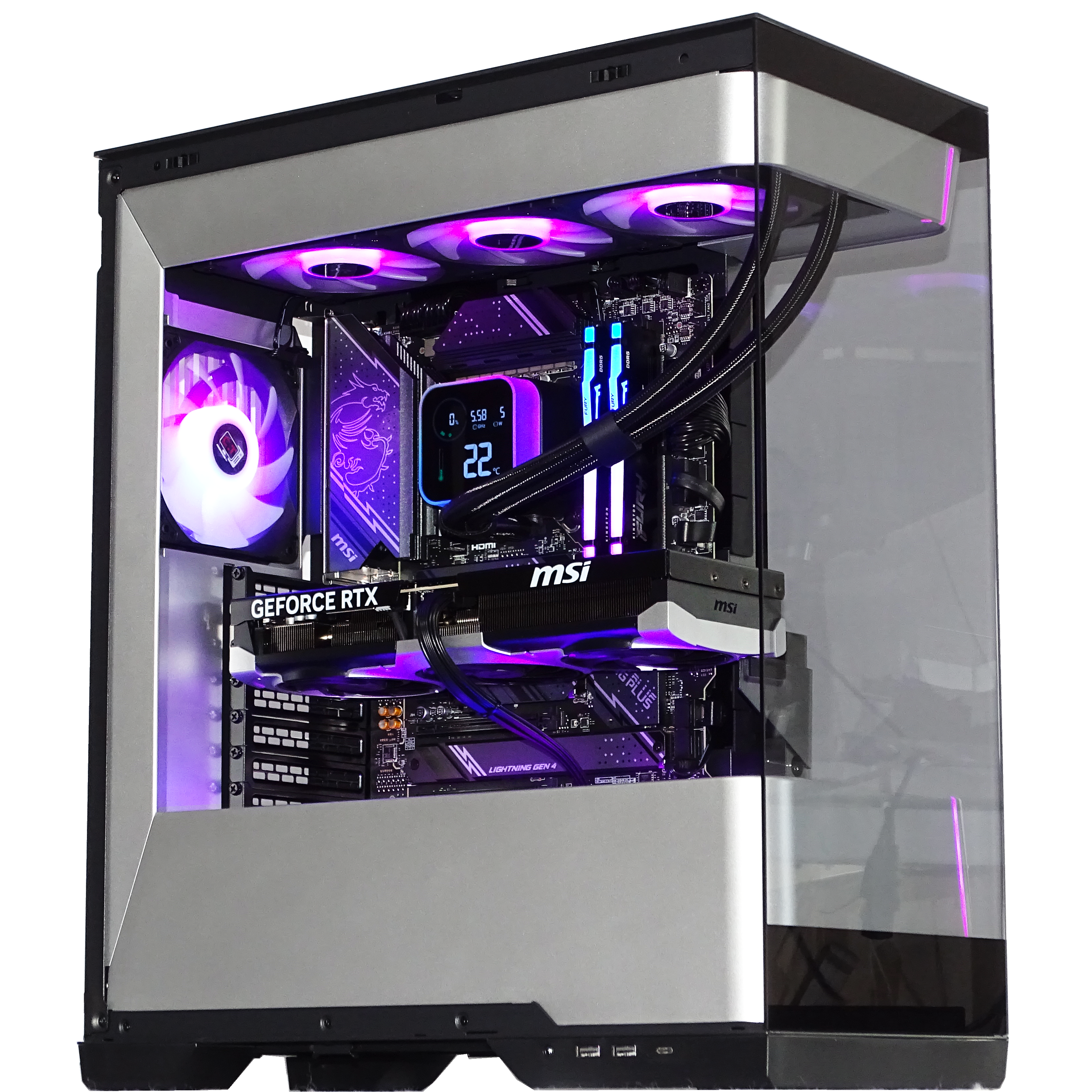 KNIGHT Gaming PC - RTX 5080 + i7 14700KF + 64GB DDR5 + 2TB NVMe + 4TB HDD