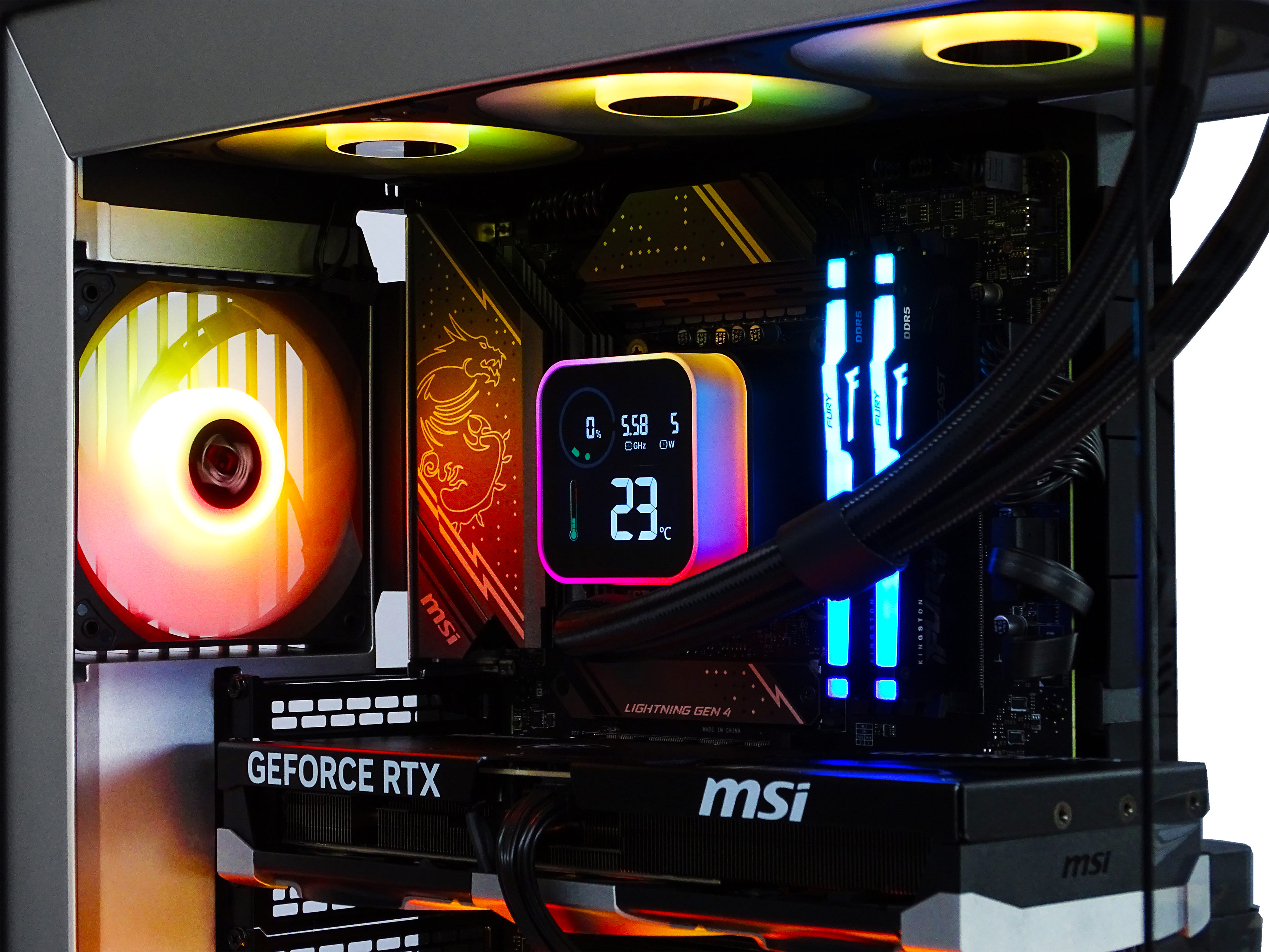 KNIGHT Gaming PC - RTX 5080 + i7 14700KF + 64GB DDR5 + 2TB NVMe + 4TB HDD