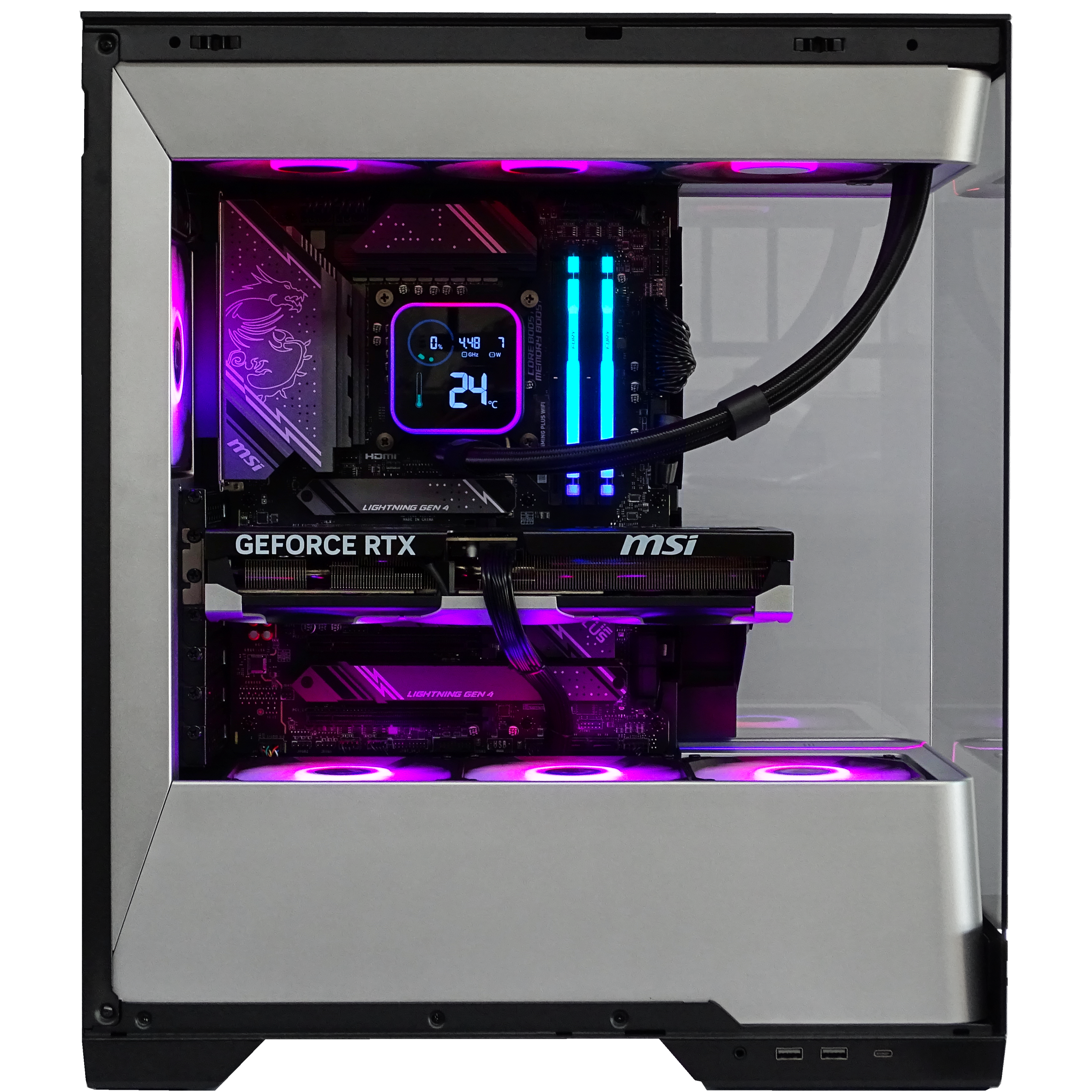 KNIGHT Gaming PC - RTX 5080 + i7 14700KF + 64GB DDR5 + 2TB NVMe + 4TB HDD