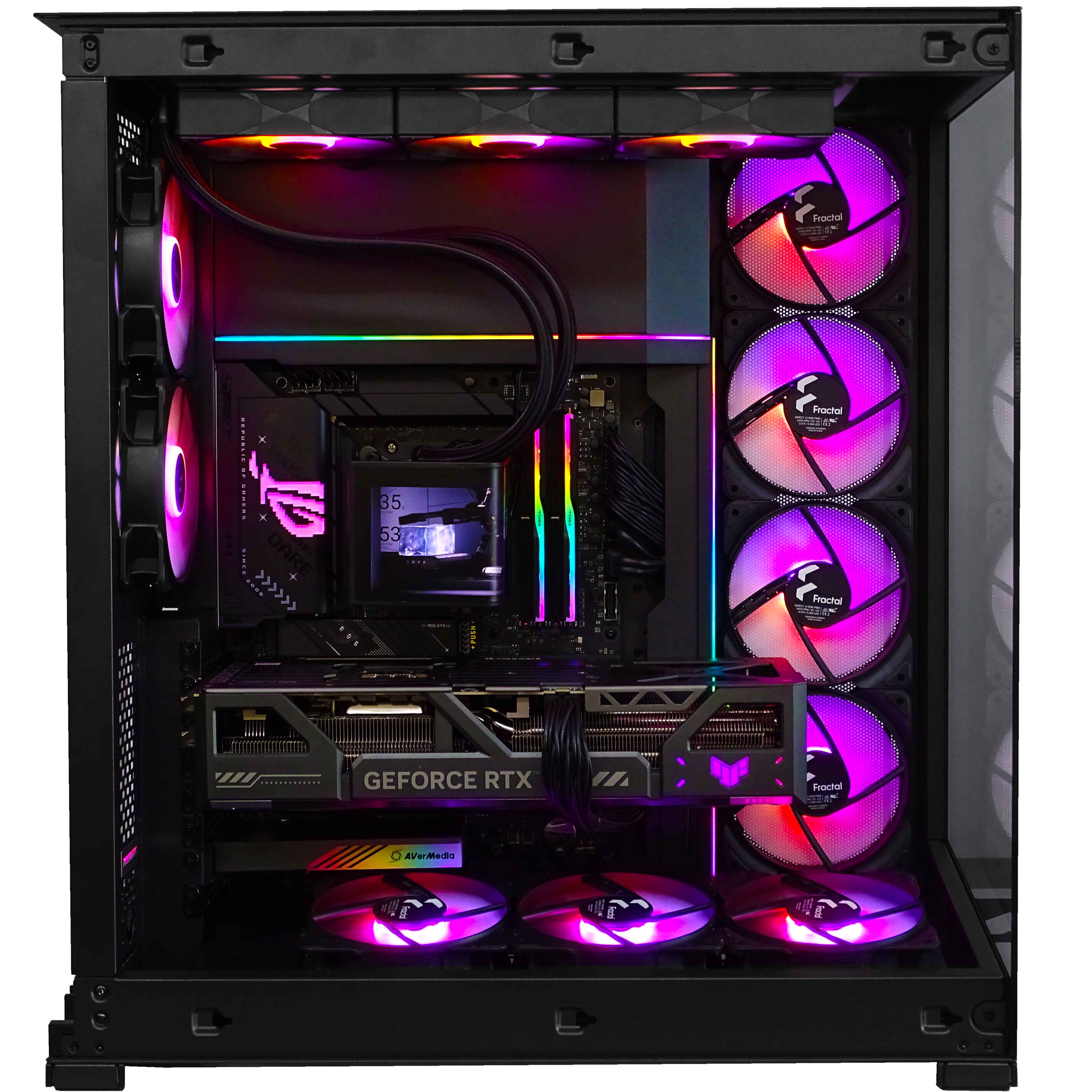 QUANTUM Gaming PC - RTX 5090 + Ryzen 9950X3D + 96GB DDR5 + 4TB NVMe + 8TB HDD