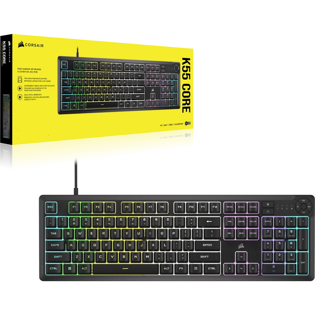 Corsair K55 RGB Core Gaming Keyboard