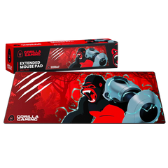 Gorilla Gaming XL Cloth Mousepad - Neon Red