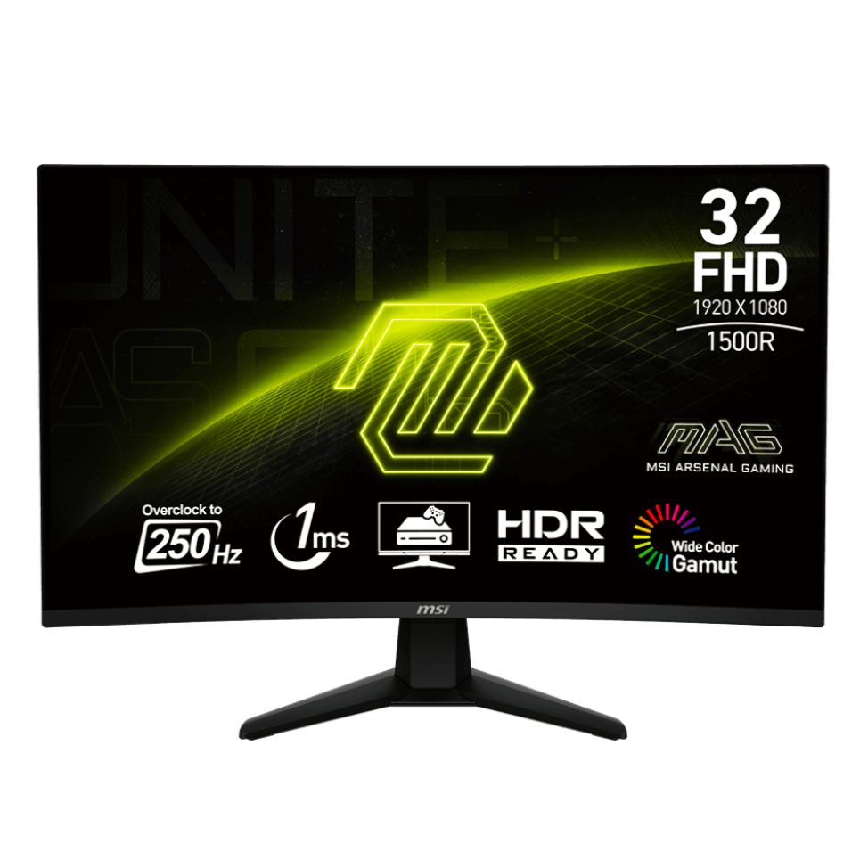 MSI MAG 32C6X 31.5" FHD 250Hz Curved Gaming Monitor
