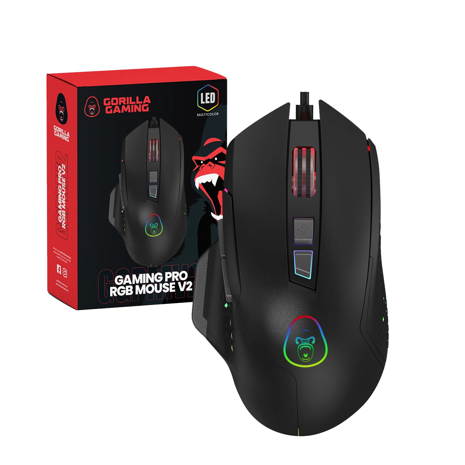 Gorilla Gaming Pro RGB Wired V2 Gaming Mouse