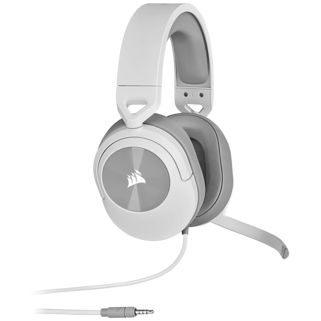 Corsair HS55 Stereo Wired Gaming Headset - White