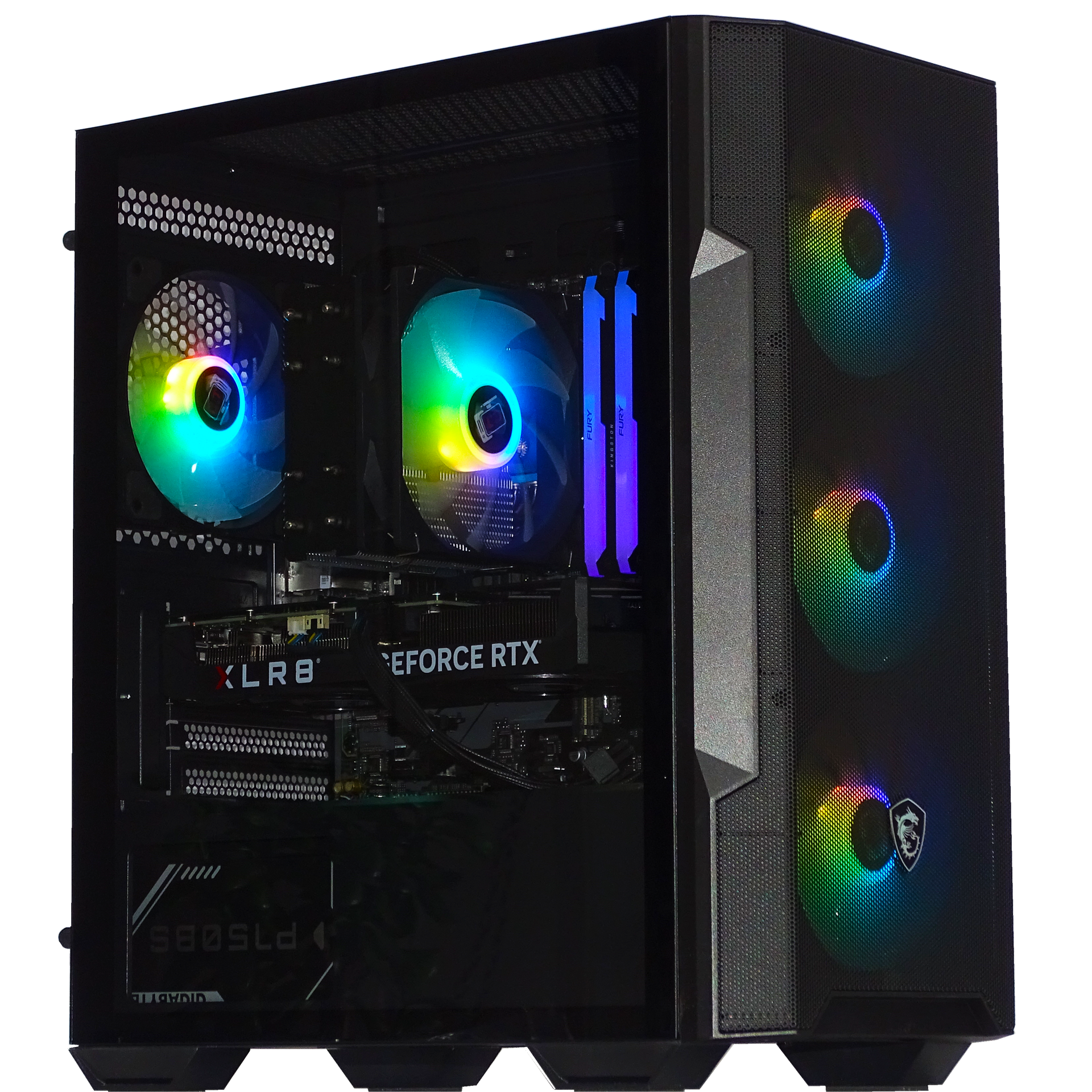 ほぼ新品★SSD 500GB Kingston 自作 PC パソコン MAMMOTH Gaming PC - RX 9060 XT + i5 14400F + 32GB DDR5 + 1TB NVMe
