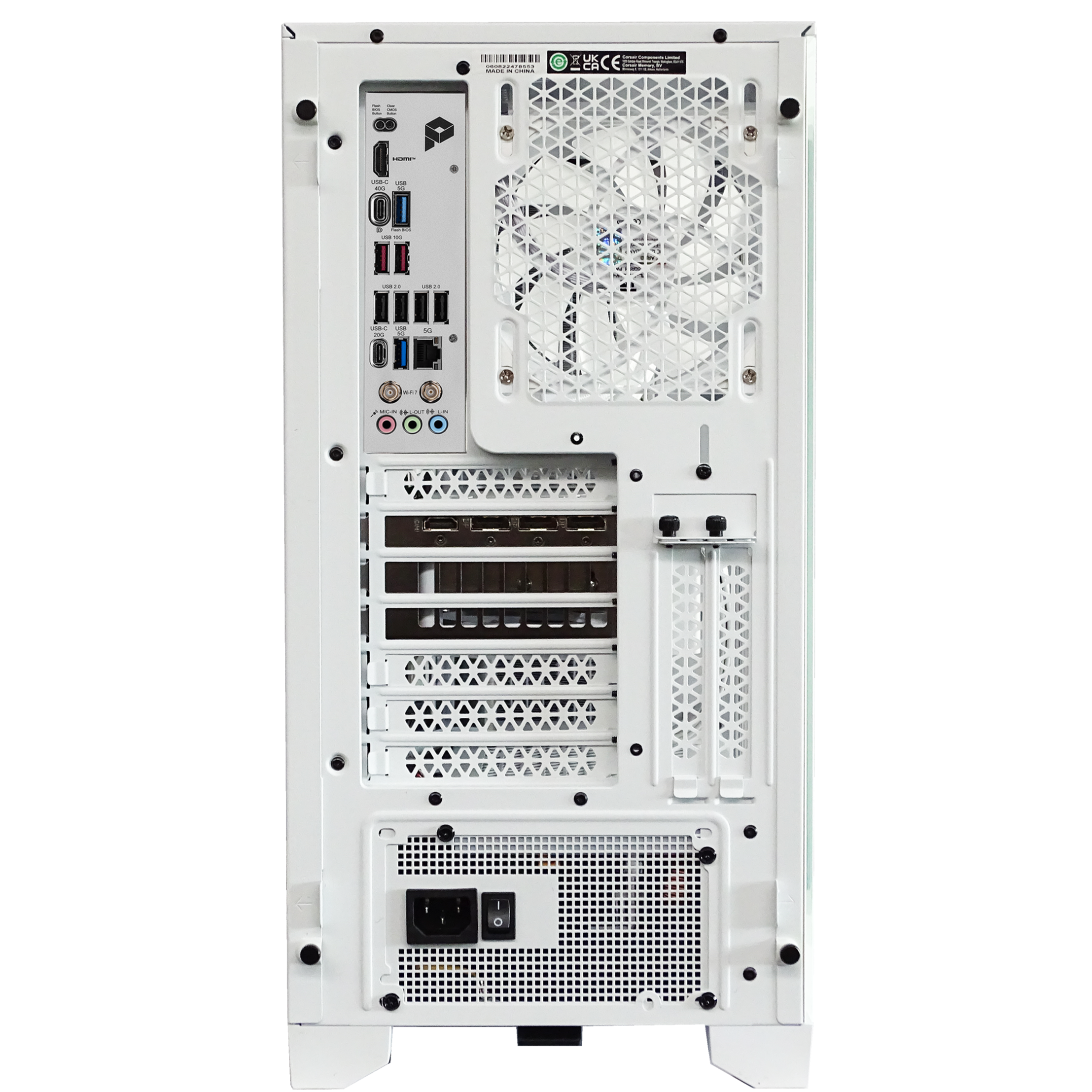 SILVERBACK Gaming PC - RTX 5070Ti + Ryzen 9800X3D + 32GB DDR5 + 4TB NVMe