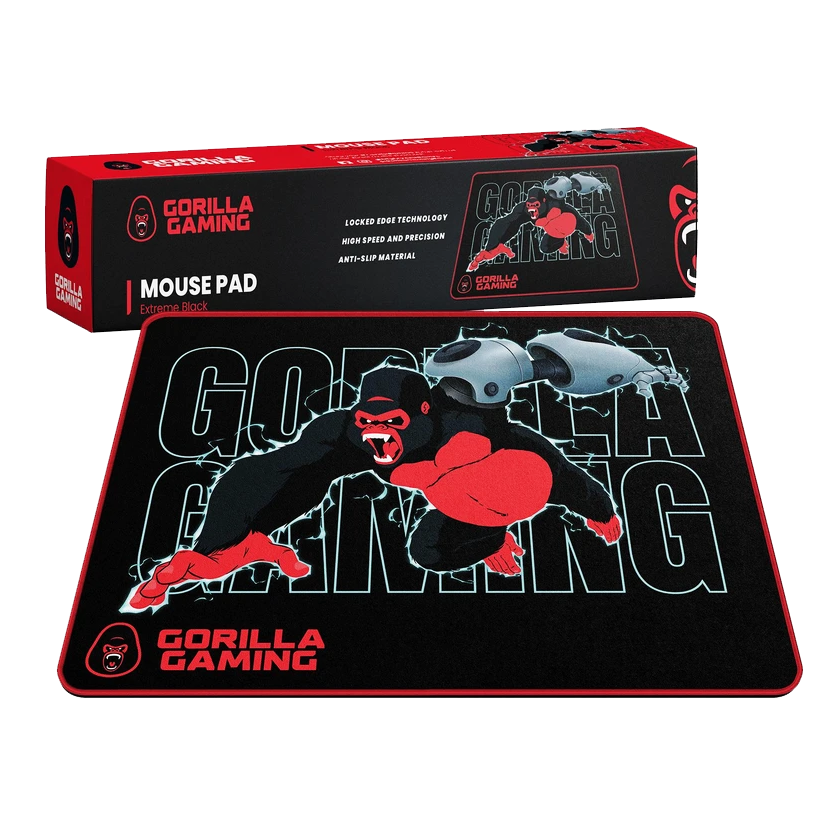 Gorilla Gaming Cloth Mousepad - Extreme Black