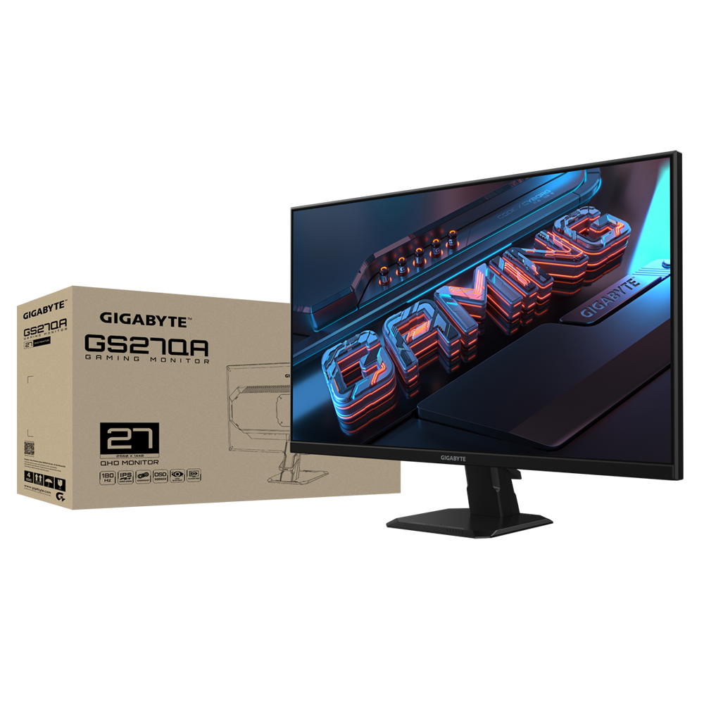 Gigabyte GS27QA 27" 1440P QHD IPS 180Hz Gaming Monitor