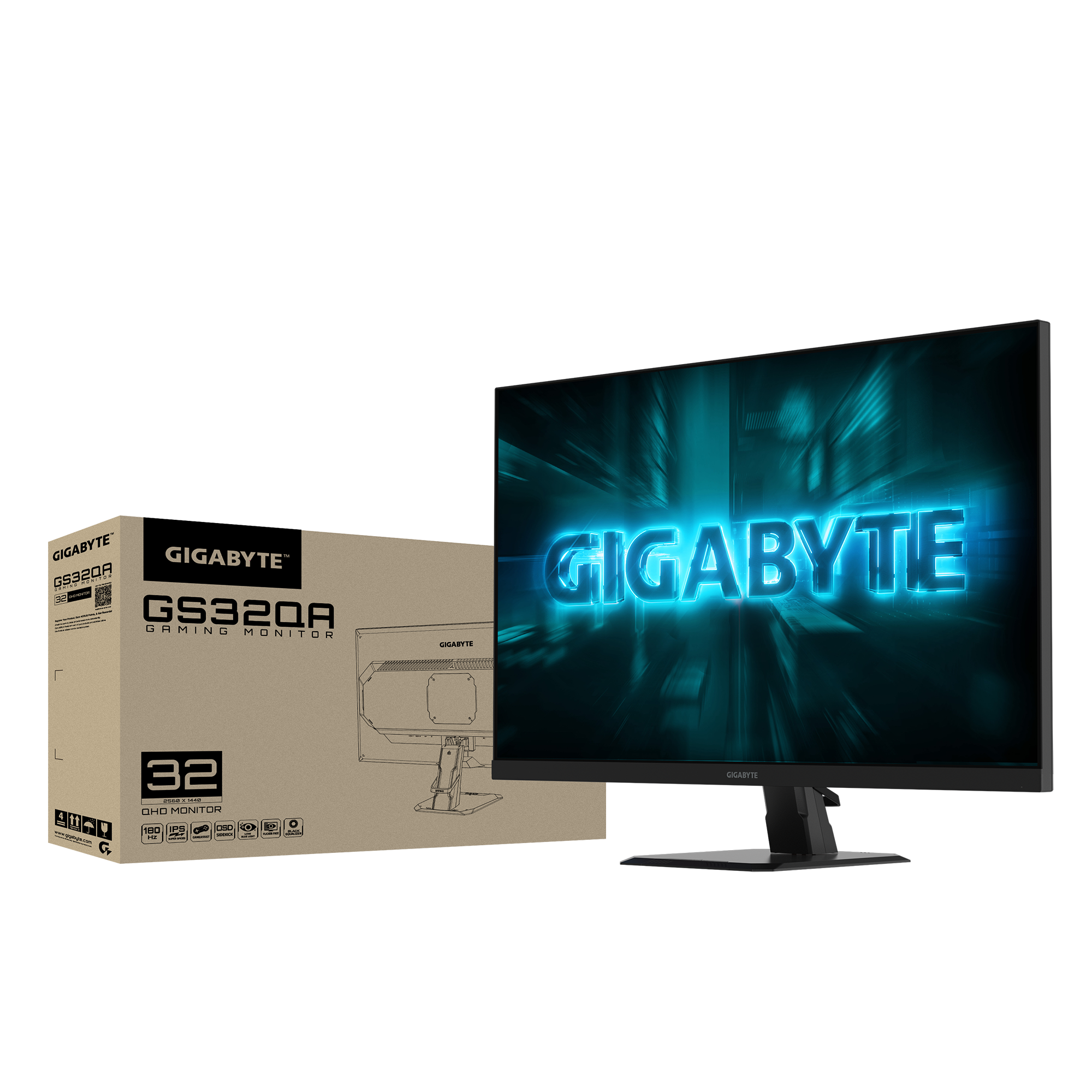Gigabyte GS32QA 31.5" 1440P QHD IPS 180Hz Gaming Monitor