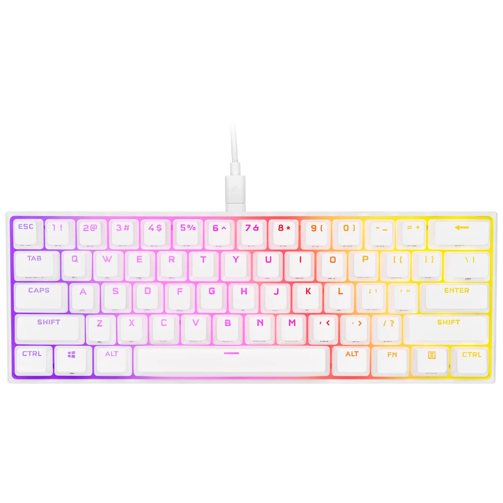 Corsair K65 RGB Mini Mechanical Gaming Keyboard - White