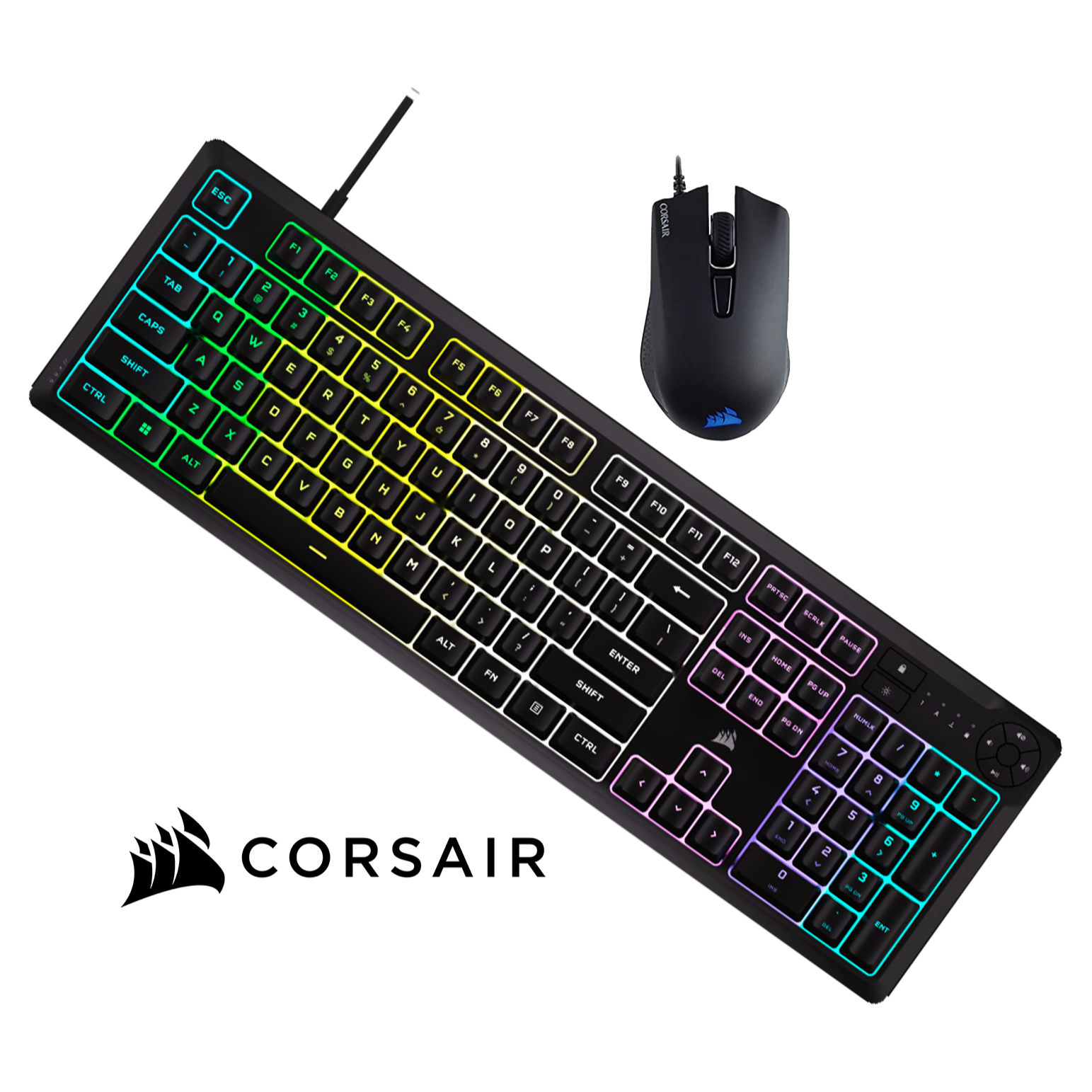 Corsair K55 RGB Core Keyboard + HARPOON RGB Pro Mouse