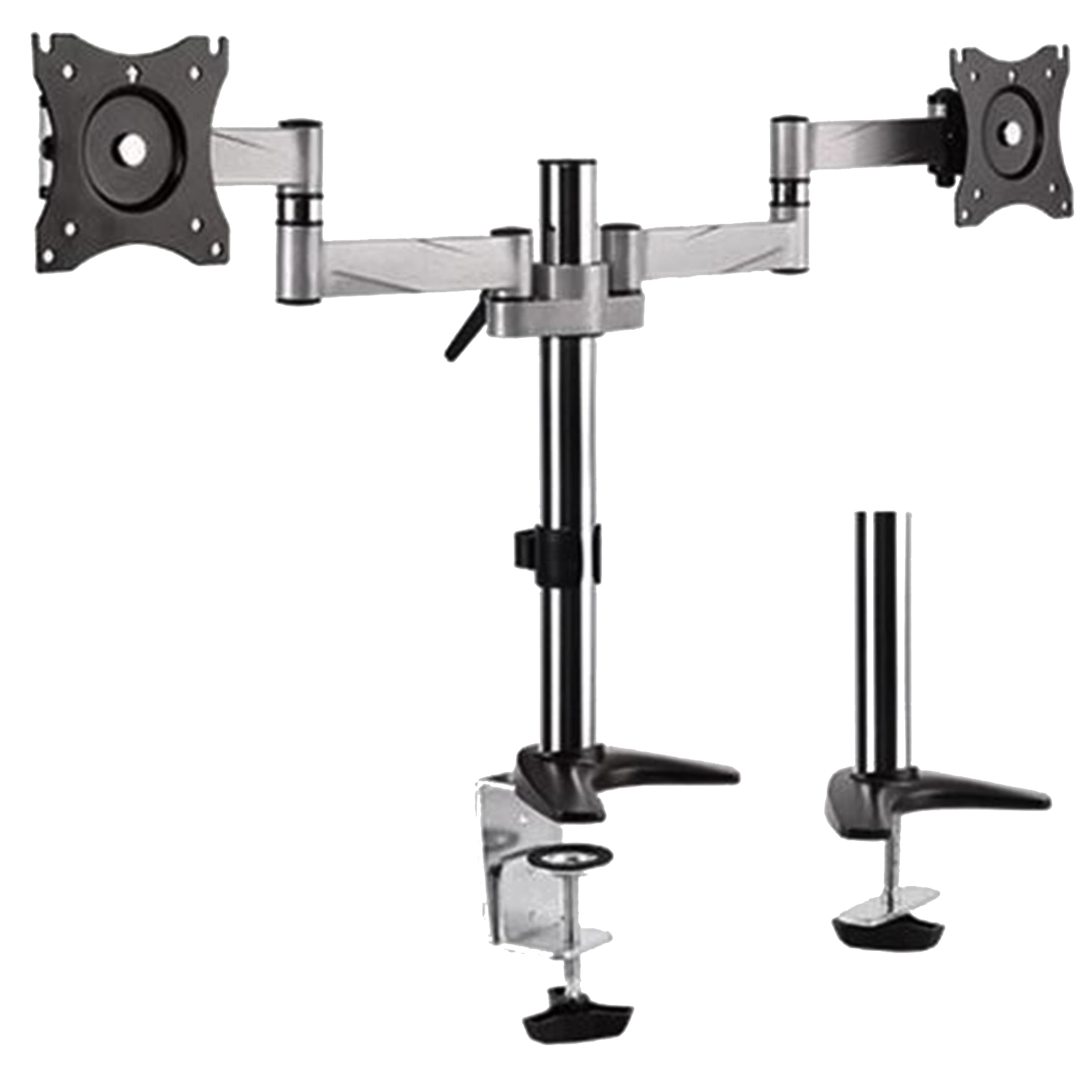 BRACOM Dual Monitor Arm Standard Version - Silver